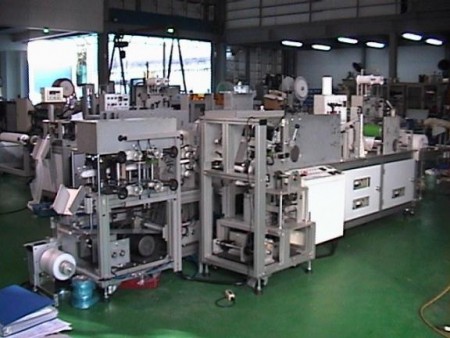 HM200-3P Shoe cover making machine & packing system 